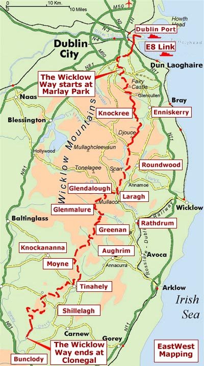 The Wicklow Way | wandelgids (met kaarten) 9781898481904  Rucksack Readers   Meerdaagse wandelroutes, Wandelgidsen Wicklow Mountains, Leinster