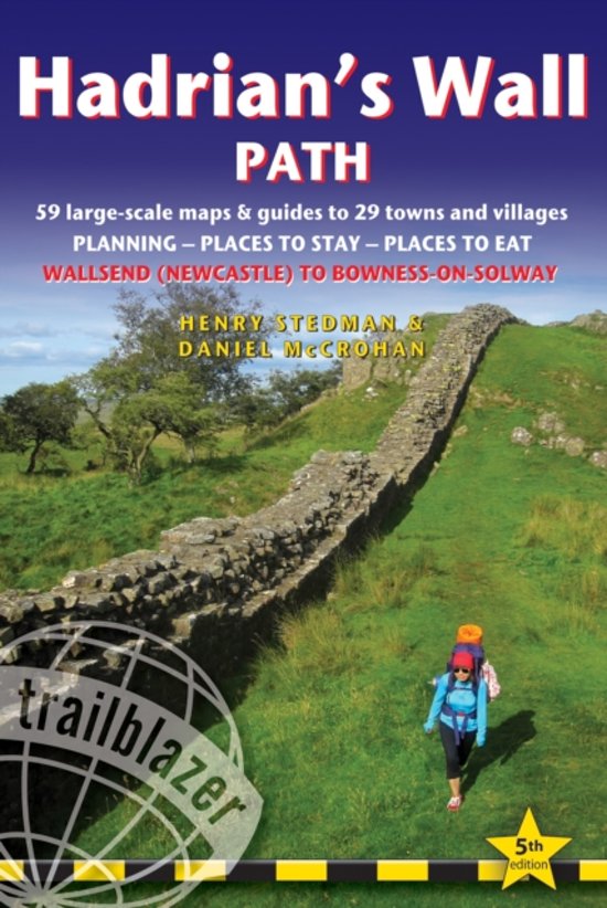 Hadrian's Wall Path 9781905864850 Henry Stedman Trailblazer Walking Guides  Meerdaagse wandelroutes, Wandelgidsen Noordoost-Engeland