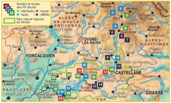 P042  wandelgids Gorges du Verdon 9782751410314  FFRP Topoguides  Wandelgidsen Haute-Provence, Verdon, Var