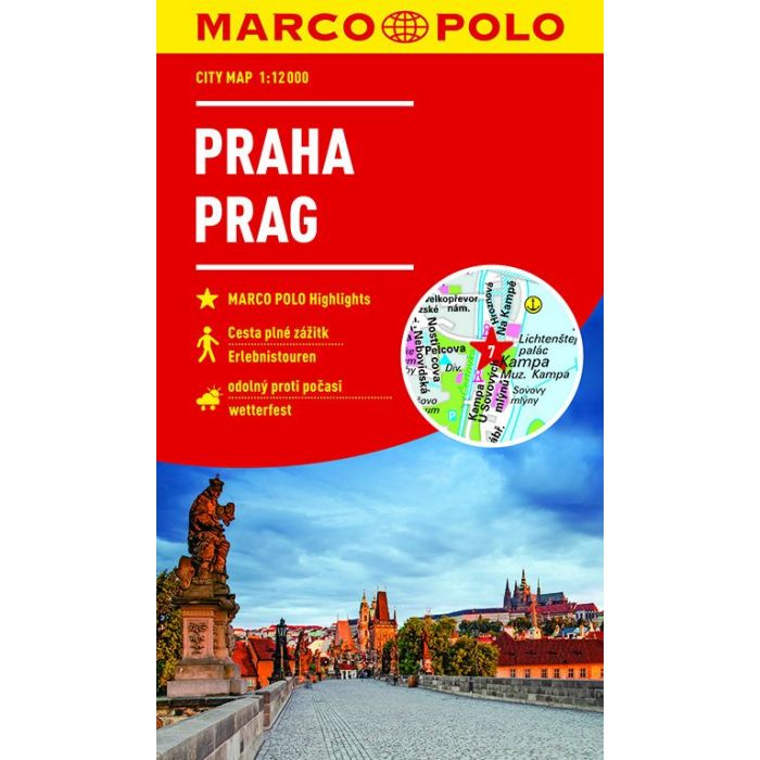 Praag stadsplattegrond 9783829741859  Marco Polo MP stadsplattegronden  Stadsplattegronden Praag (en omgeving)