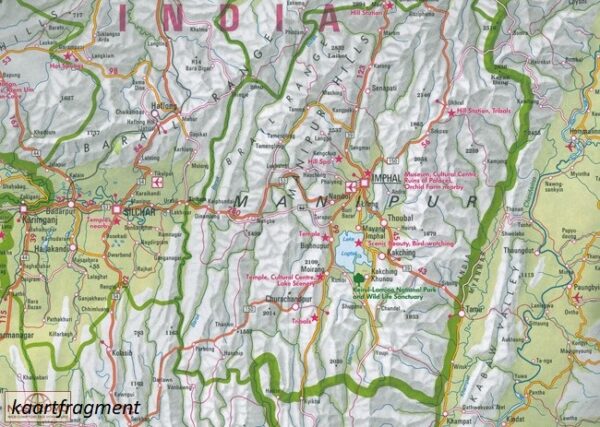 India 05: Noord-Oost, Bangladesh | wegenkaart - overzichtskaart 1:1.500.000 9783865742742  Nelles Nelles Maps  Landkaarten en wegenkaarten Zuid-Azië
