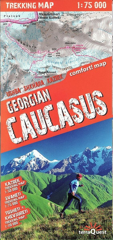 Georgian Caucasus 1: 75 000 trekking maps 9788361155676  TerraQuest   Wandelkaarten Georgië