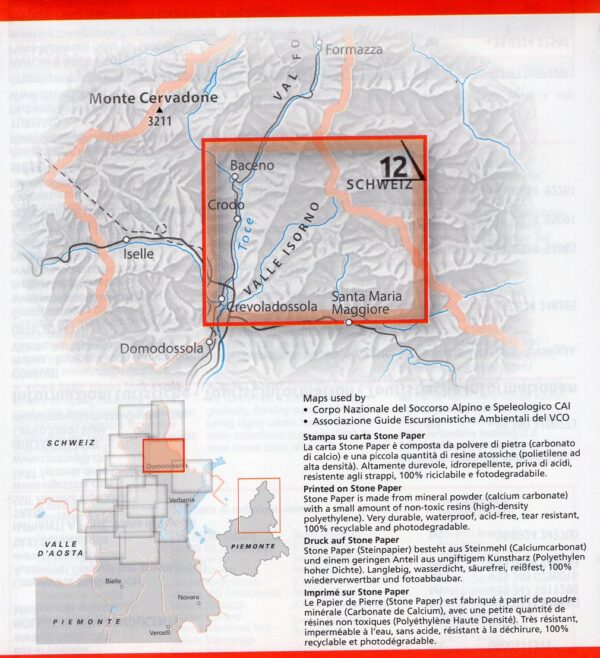 G4M-112  Valle Isorno | wandelkaart 1:25.000 9788899606169  Geo4Map   Wandelkaarten Turijn, Piemonte