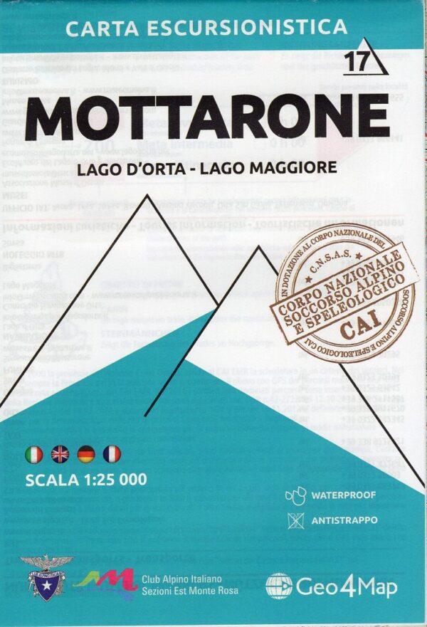 G4M-17 Mottarone | wandelkaart 1:25.000 9788899606183  Geo4Map   Wandelkaarten Turijn, Piemonte