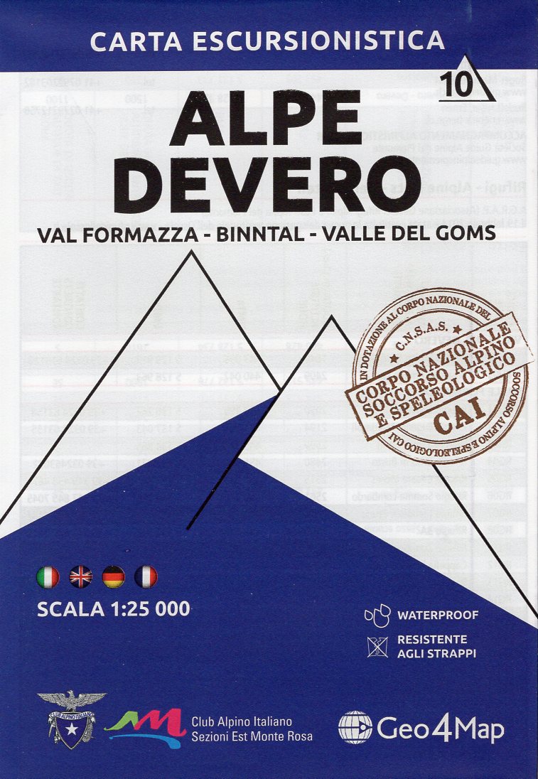 G4M-10 Alpe Devero | wandelkaart 1:25.000 9788899606404  Geo4Map   Wandelkaarten Berner Oberland, Turijn, Piemonte