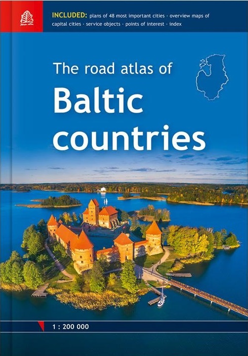 Baltische Staten 1:200.000 atlas 9789984077413  Jana Seta   Wegenatlassen Baltische Staten en Kaliningrad
