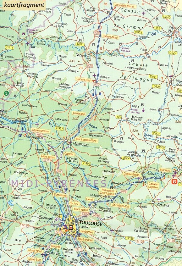 ITM Zuid-Frankrijk 1:600.000  kaart met spoorwegen en fietspaden 9781771292849  International Travel Maps   Fietskaarten, Landkaarten en wegenkaarten Frankrijk