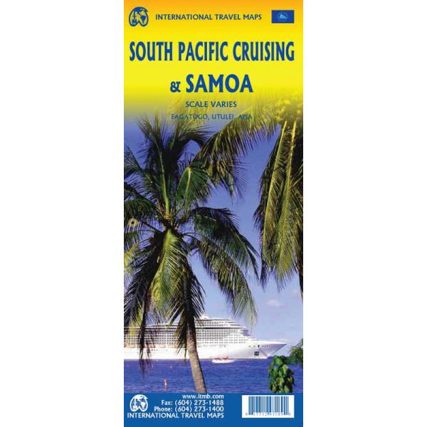 ITM South Pacific Cruising / Samoa 1:12.000.000 9781771297189  International Travel Maps   Landkaarten en wegenkaarten Pacifische Oceaan (Pacific)