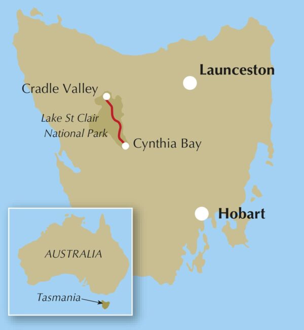 Tasmania: Hiking the Overland Track | wandelgids Tasmanië 9781786310132  Cicerone Press   Wandelgidsen Australië