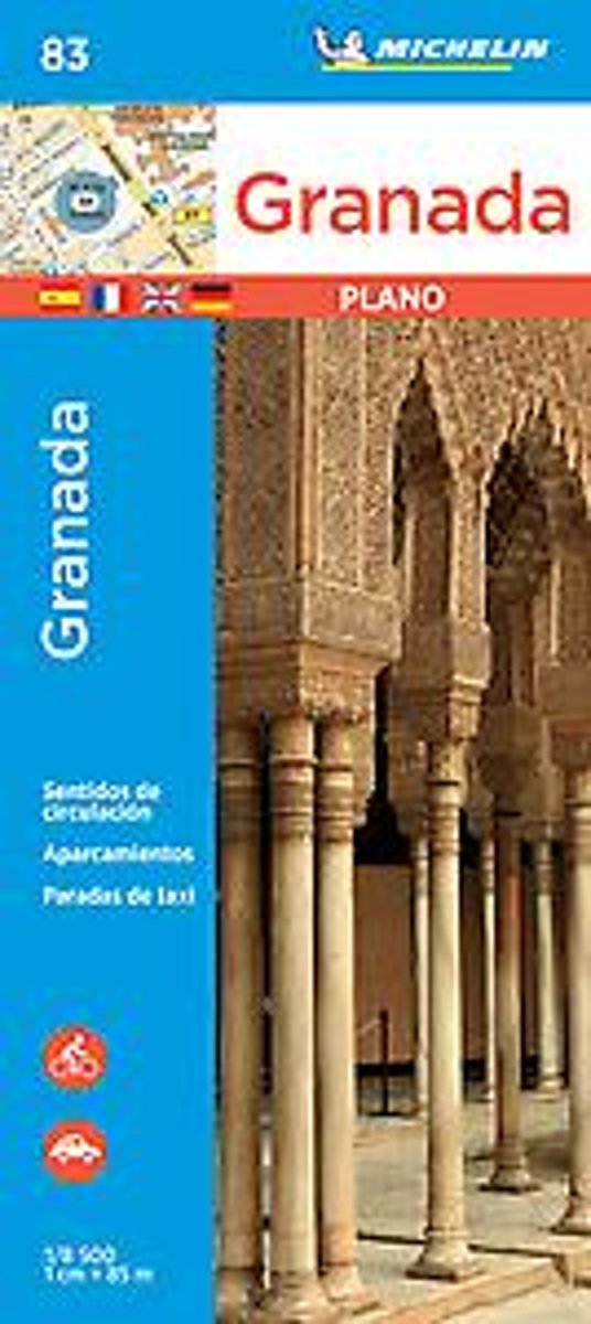 Granada 1:8.000 9782067237001  Michelin Stadsplattegronden  Stadsplattegronden Prov. Málaga & Granada, Grazalema, Sierra Nevada