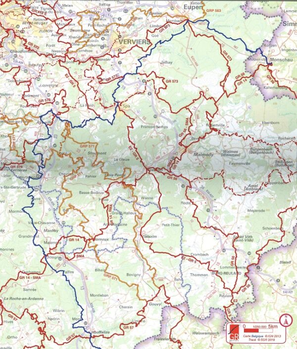 GR-15 Sentiers de l'Ardenne de la Lorraine belge à Eifel | wandelgids 9782930488257  Grote Routepaden Topoguides  Meerdaagse wandelroutes, Wandelgidsen Wallonië (Ardennen)