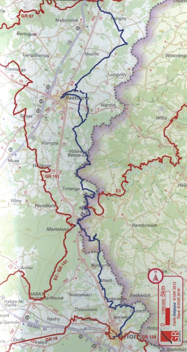 GR15 Sentiers de l'Ardenne de la Lorraine belge à Eifel | wandelgids 9782930488257  SGR Topoguides (B)  Meerdaagse wandelroutes, Wandelgidsen Wallonië (Ardennen)
