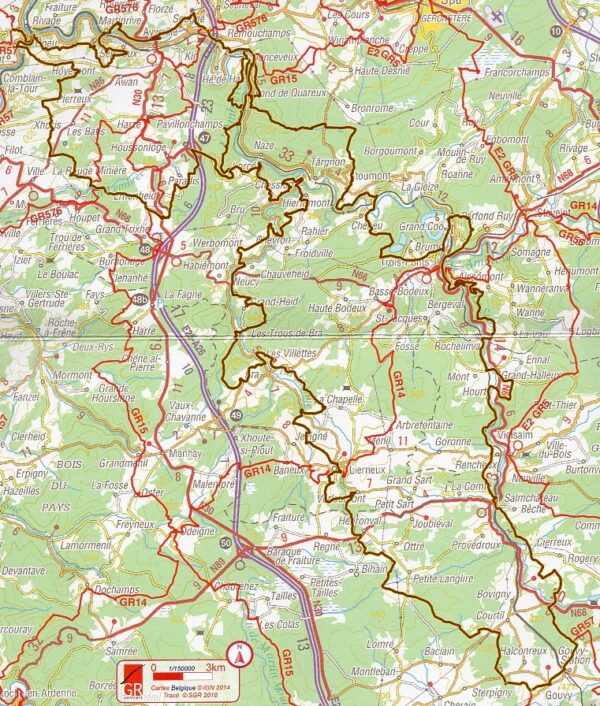 GR-571 Vallées des Légendes | wandelgids 9782930488486  Grote Routepaden Topoguides  Meerdaagse wandelroutes, Wandelgidsen Wallonië (Ardennen)