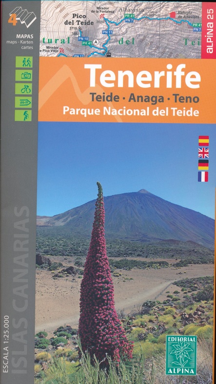 wandelkaart Tenerife, 1:25.000 9788480908092  Editorial Alpina   Wandelkaarten Tenerife