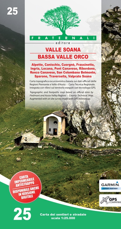 FRA-25 Valle Orco - Val Soana | wandelkaart 1:25.000 9788897465362  Fraternali Editore Fraternali 1:25.000  Wandelkaarten Turijn, Piemonte
