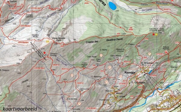 FRA-28 Aosta - Pila - Valle di Cogne - Gran Paradiso | wandelkaart 1:25.000 9788897465447  Fraternali Editore Fraternali 1:25.000  Wandelkaarten Aosta, Gran Paradiso