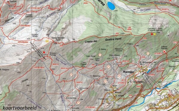 FRA-30 Gran San Bernardo - Valle di Ollomont-  Mont Fallére - Aosta | wandelkaart 1:25.000 9788897465478  Fraternali Editore Fraternali 1:25.000  Wandelkaarten Aosta, Gran Paradiso