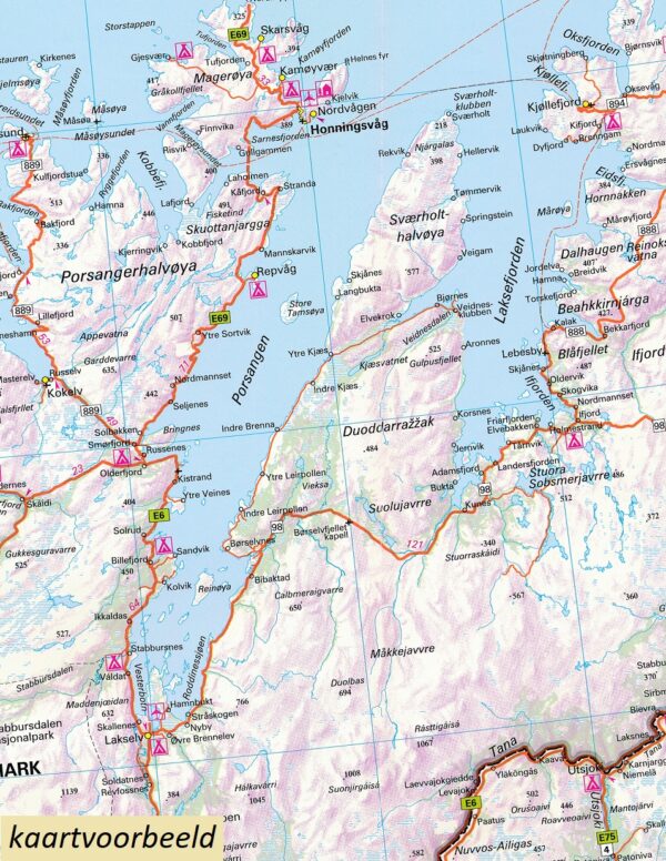 Nordkalotten 1:700.000 9789113084220  Kartförlaget - Lantmäteriet Bil- och Turistkarta  Landkaarten en wegenkaarten Lapland