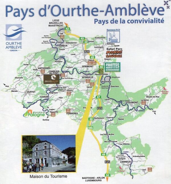 Pays d'Ourthe-Amblève mountainbike 1:50.000 9789462351196  NGI / VVV NGI / VVV fietskaarten  Fietskaarten Wallonië (Ardennen)