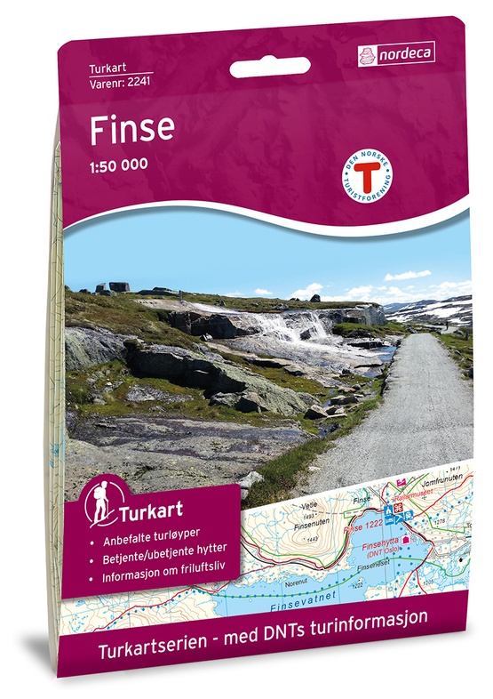 DNT-2241  Finse | topografische wandelkaart 1:50.000 7046660022412  Nordeca Turkart Norge 1:50.000  Wandelkaarten Zuid-Noorwegen
