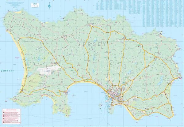ITM Guernsey & Jersey | wandelkaart, autokaart 1:18.000 9781771293877  International Travel Maps   Landkaarten en wegenkaarten, Wandelkaarten Kanaaleilanden