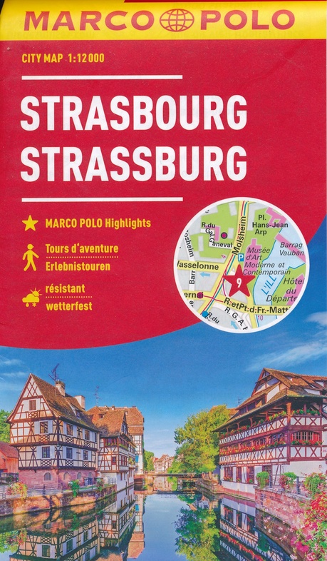 Marco Polo Stadsplattegrond Straatsburg 9783829741958  Marco Polo MP stadsplattegronden  Stadsplattegronden Vogezen