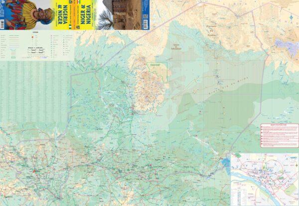 ITM Nigeria & Niger | landkaart, autokaart 1:1.600.000 / 2.000.000 9781771295659  International Travel Maps   Landkaarten en wegenkaarten Mauritanië, Mali, Burkina Faso, Nigeria