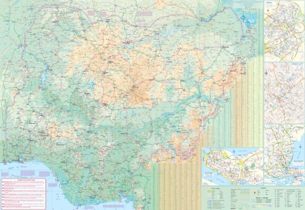 ITM Nigeria & Niger | landkaart, autokaart 1:1.600.000 / 2.000.000 9781771295659  International Travel Maps   Landkaarten en wegenkaarten Mauritanië, Mali, Burkina Faso, Nigeria