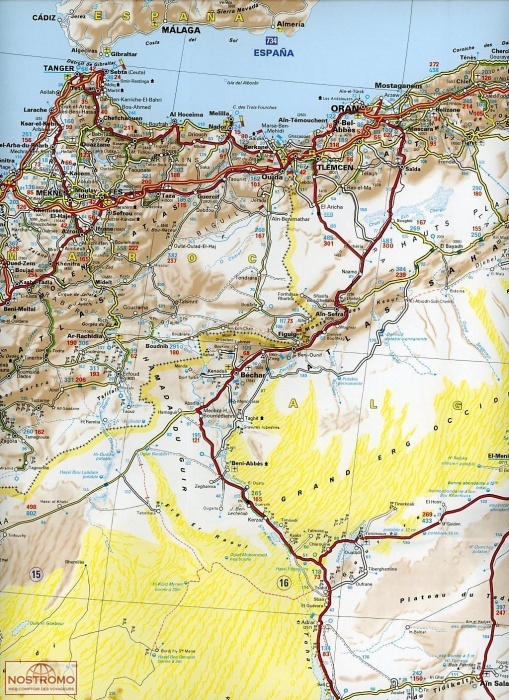 741 Afrika, Noord, West-, 1:4m. 9782067172142  Michelin   Landkaarten en wegenkaarten Afrika