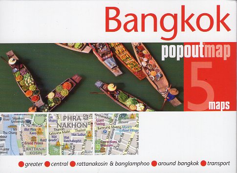 Bangkok pop out map | stadsplattegrondje in zakformaat 9781910218075  Grantham Book Services PopOut Maps  Stadsplattegronden Thailand