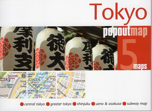 Tokyo pop out map | stadsplattegrondje in zakformaat 9781910218129  Grantham Book Services PopOut Maps  Stadsplattegronden Tokyo