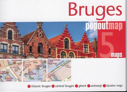 Brugge pop out map | stadsplattegrondje in zakformaat 9781910218310  Grantham Book Services PopOut Maps  Stadsplattegronden Gent, Brugge & westelijk Vlaanderen