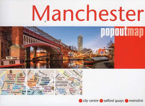Manchester pop out map | stadsplattegrondje in zakformaat 9781910218617  Grantham Book Services PopOut Maps  Stadsplattegronden Liverpool
