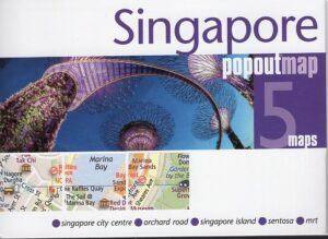 Singapore pop out map | stadsplattegrondje in zakformaat 9781910218679  Grantham Book Services PopOut Maps  Stadsplattegronden Singapore