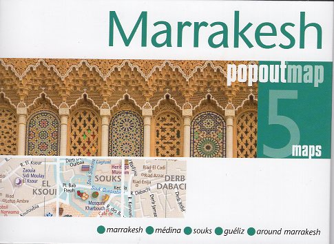 Marrakesh pop out map | stadsplattegrondje in zakformaat 9781910218822  Grantham Book Services PopOut Maps  Stadsplattegronden Marokko