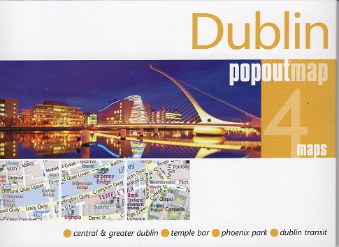 Dublin pop out map | stadsplattegrondje in zakformaat 9781910218907  Grantham Book Services PopOut Maps  Stadsplattegronden Dublin