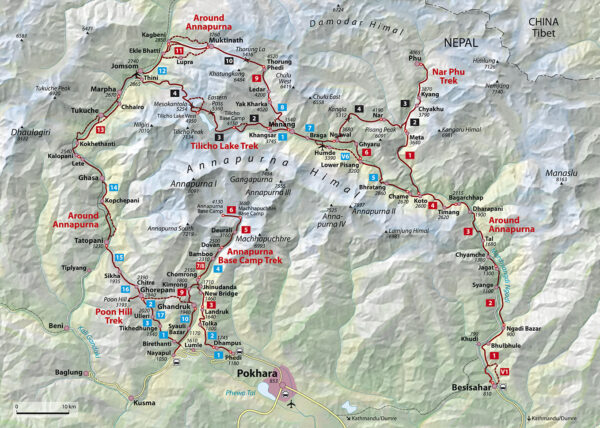 wandelgids Annapurna Treks Rother Wanderführer 9783763343942  Bergverlag Rother RWG  Meerdaagse wandelroutes, Wandelgidsen Nepal