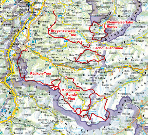 wandelgids Trekking in Vorarlberg Rother Wanderführer 9783763345557  Bergverlag Rother RWG  Meerdaagse wandelroutes, Wandelgidsen Vorarlberg