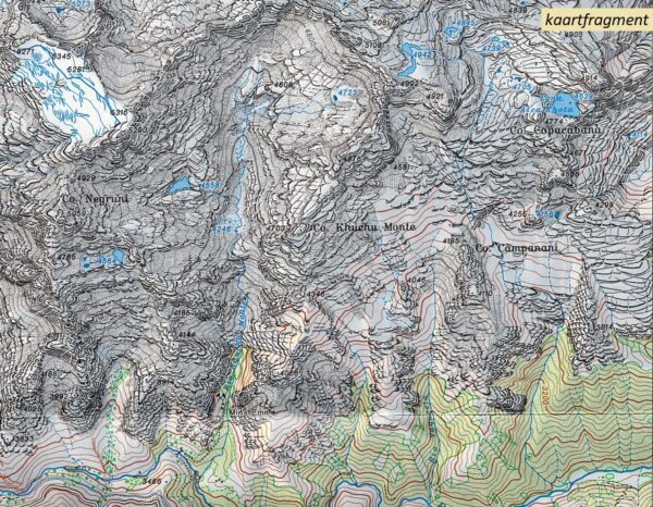 wandelkaart AV-0/09 Cordillera Real Süd [1990] Alpenvereinskarte wandelkaart AV09  AlpenVerein Alpenvereinskarten  Wandelkaarten Bolivia
