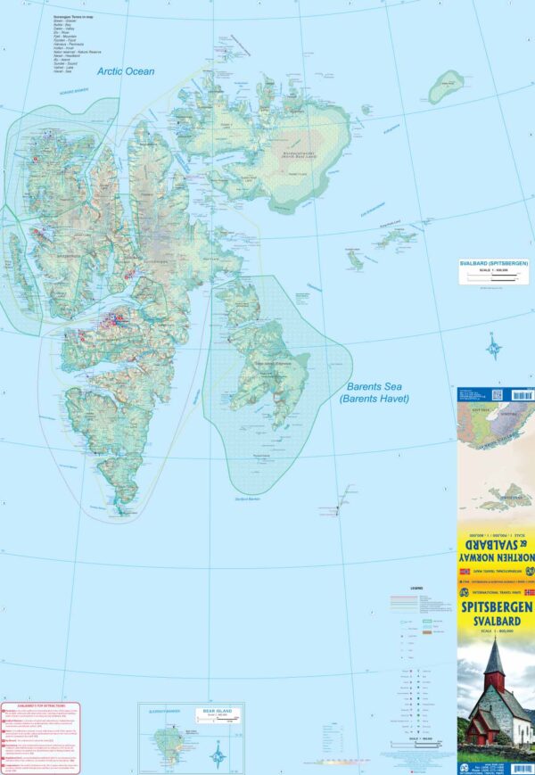 ITM Svalbard (Spitsbergen) overzichtskaart 1:800.000 9781771297219  International Travel Maps   Landkaarten en wegenkaarten Spitsbergen (Svalbard)
