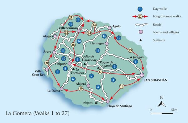 wandelgids La Gomera & El Hierro Walking Guide 9781852848415 Paddy Dillon Cicerone Press   Meerdaagse wandelroutes, Wandelgidsen El Hierro, La Gomera