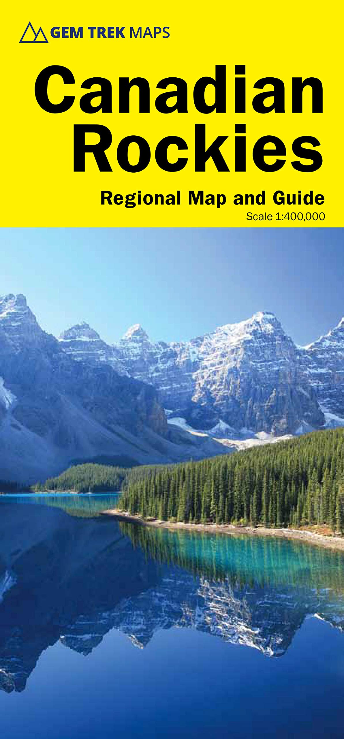 Canadian Rockies 1:400.000 9781895526929  Gem Trek Publishing Explorer's Map and guide  Landkaarten en wegenkaarten Canadese Rocky Mountains