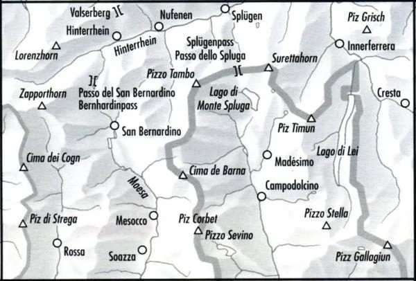 topografische wandelkaart 267T  San Bernardino [2015] 9783302302676  Bundesamt / Swisstopo T-serie 1:50.000  Wandelkaarten Graubünden, Tessin, Ticino