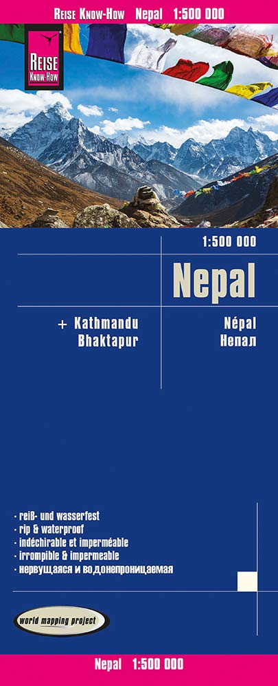 landkaart, wegenkaart Nepal 1:500.000 9783831774395  Reise Know-How Verlag WMP Polyart  Landkaarten en wegenkaarten Nepal
