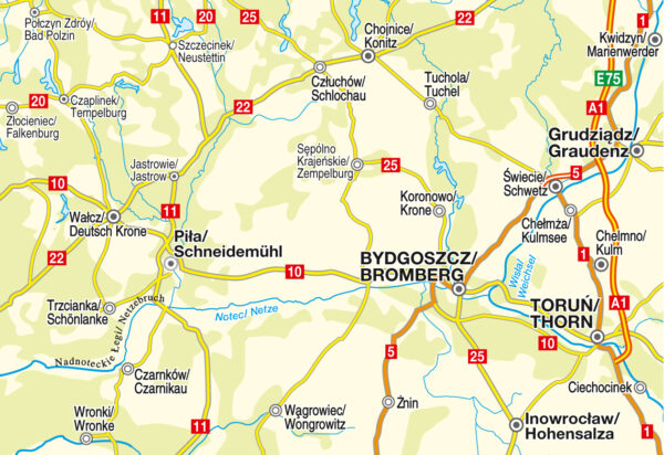 PL-004 Südliches Pommern, Netzebruch 9783931103750  Höfer Verlag   Landkaarten en wegenkaarten Warschau en Midden-Polen