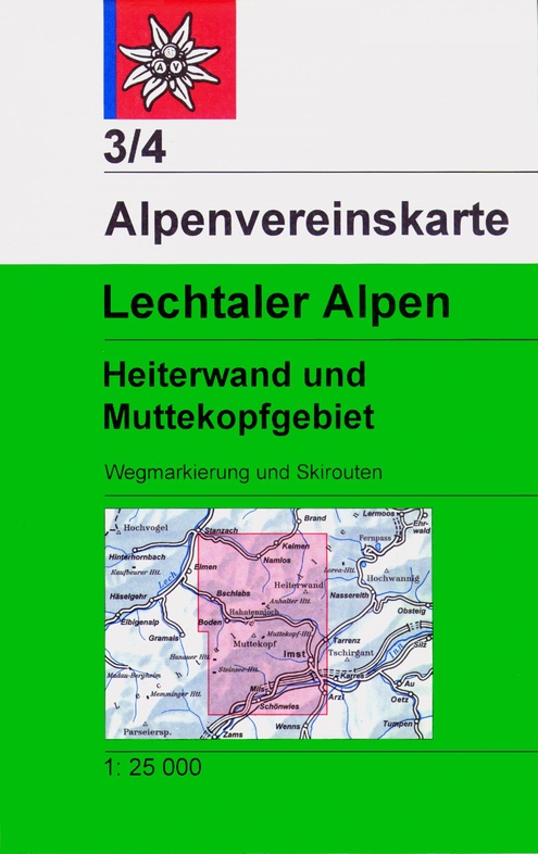 wandelkaart AV-03/4  Lechtaler Alpen, Heiterwand [2020] Alpenverein 9783937530963  AlpenVerein Alpenvereinskarten  Wandelkaarten Tirol