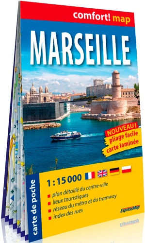 Marseille stadsplattegrond 1:15.000 9788380467606  IGN   Stadsplattegronden Provence, Marseille, Camargue