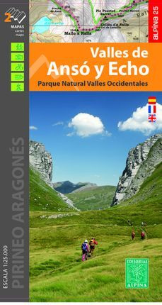 wandelkaart Anso y Echo 1:25.000 9788480908313  Editorial Alpina   Wandelkaarten Spaanse Pyreneeën