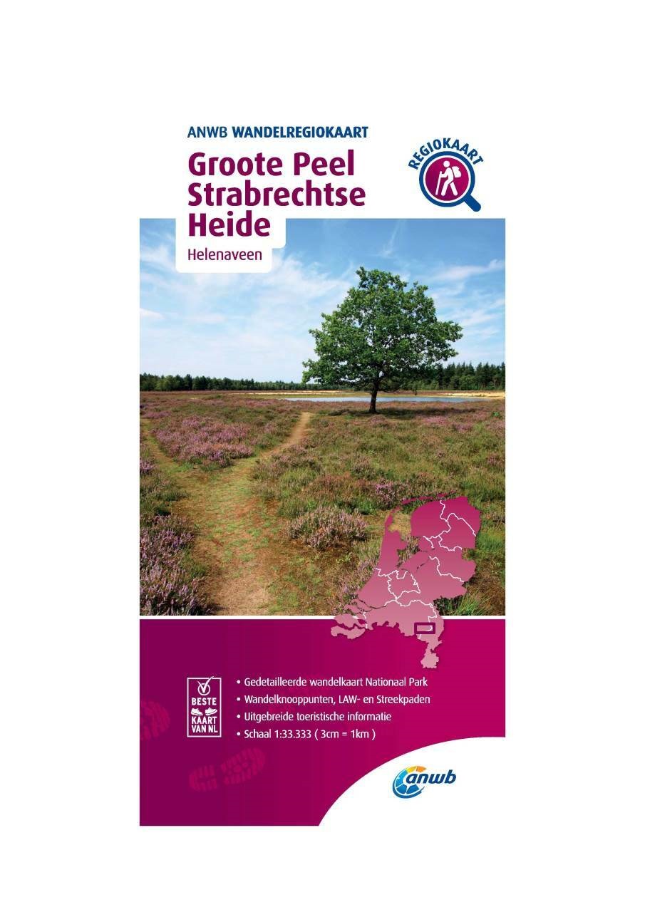 WRK-35 Groote Peel en Strabrechtse Heide | ANWB wandelkaart 1:33.333 9789018046699  ANWB Wandelregiokaarten 1:33.333  Wandelkaarten Noord- en Midden-Limburg, Noord-Brabant
