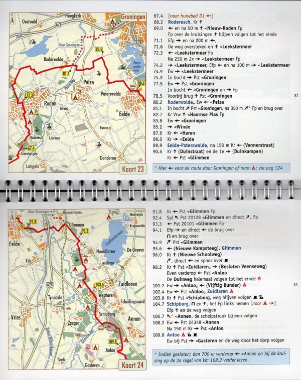 fietsgids Hanzefietsroute (deel 1) 9789077056417 Michaël Wannet ReCreatief Fietsen   Fietsgidsen, Meerdaagse fietsvakanties Duitsland